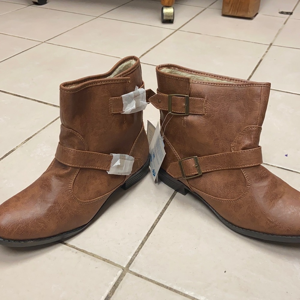 Brown booties